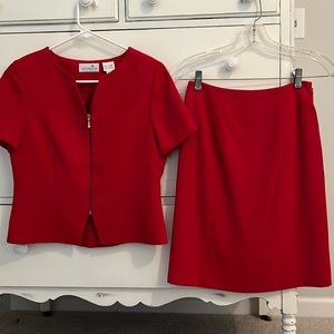 Red suit- Liz Claiborne